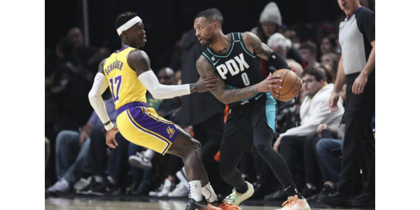 I blazer battono facilmente i Lakers