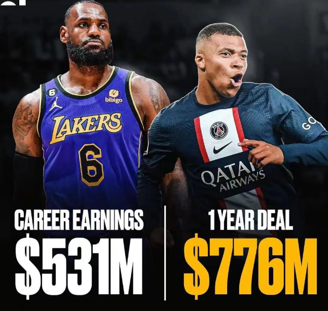 776 milioni in 1 anno, James ha perso